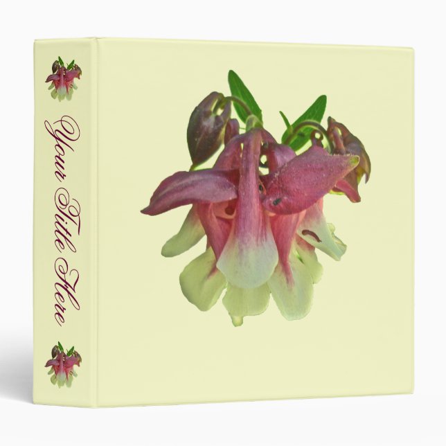 Classeur Columbine cultivé (Devant/Côté)