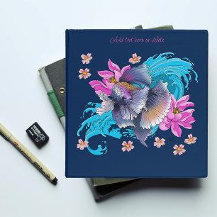Classeur Combattant du Siam Poisson Betta Vagues de Lotus B