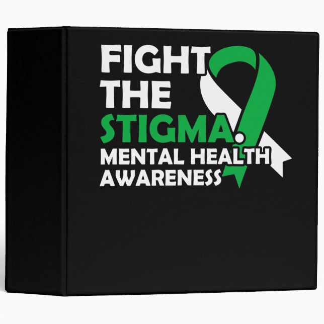 Classeur Combattre La Stigmatisation. Sensibilisation à la  (Devant/Côté)
