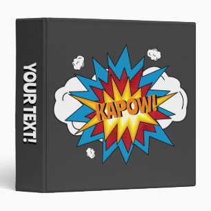 Classeur Comic Livre coloré moderne KAPOW Pop Art Album