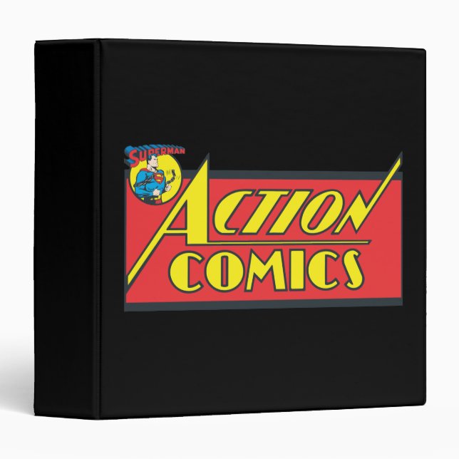 Classeur Comics d'action - Superman (Devant/Côté)