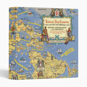 Classeur Compagnie de la Baie d'Hudson - Carte du Canada