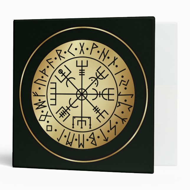 Classeur Compas végétarien : Runes guides de l'Islande (Devant/intérieur)