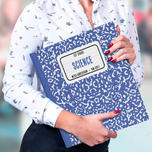 Classeur Composition Carnet Étudiant École Bleu