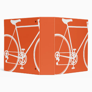 Classeur Conception abstraite de bicyclette d'orange