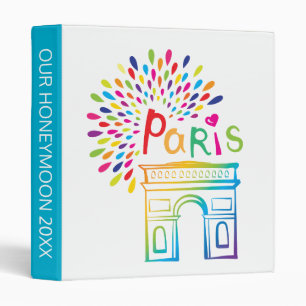Classeur Conception au néon de Paris France Arc de