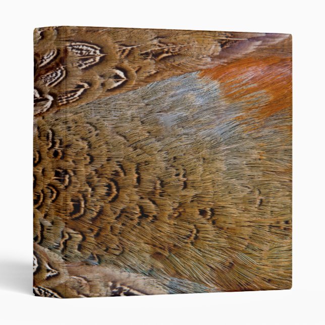 Classeur Conception Brown de plumes de faisan (Devant/Côté)