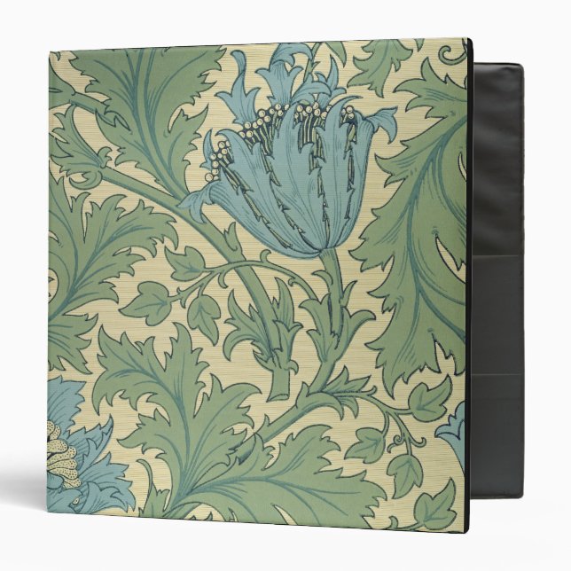Classeur Conception de "anémone" (textile) (Devant/Intérieur)