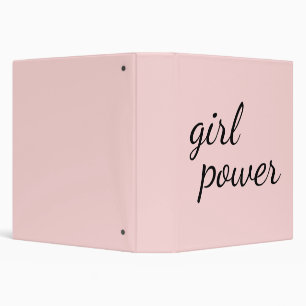 Classeur Conception de Gang de Filles Rose Puissance Fémini