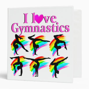 CLASSEUR CONCEPTION DE GYMNASTIQUES DE RAINBOW ROSE