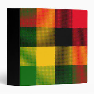 Classeur Conception de motif à carreaux de couleurs africai