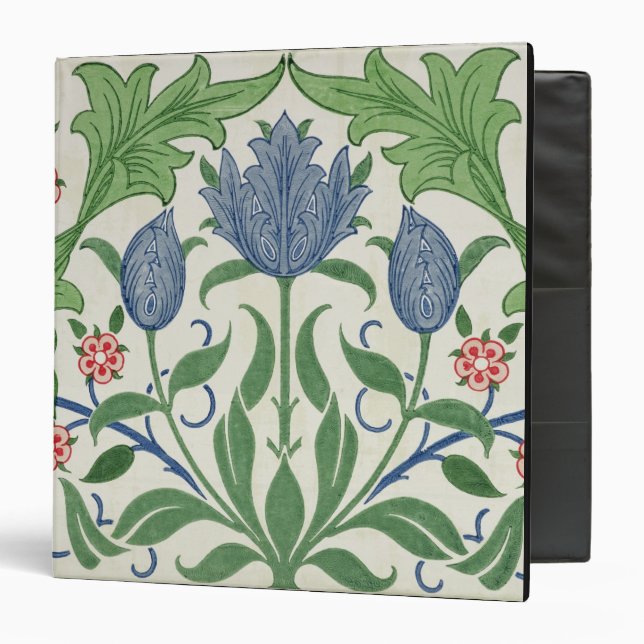 Classeur Conception de papier peint floral (Devant/Intérieur)