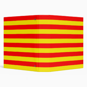 Classeur Conception de rayures rouges et jaunes