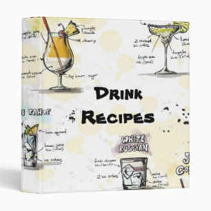 Classeur Conception de recette de boissons de cocktail
