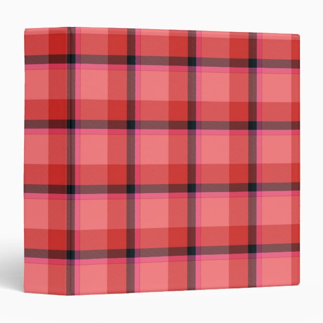 Classeur Conception de tartan (Devant/Côté)