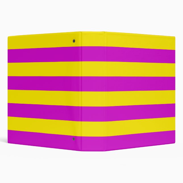 Classeur Conception des rayures pourpre et jaune (Arrière-plan)