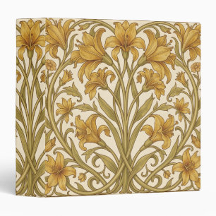 Classeur Conception florale vintage de William Morris Golde