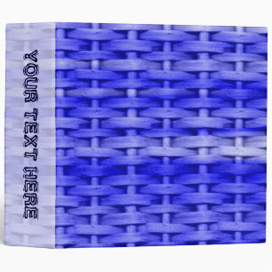 Classeur Conception graphique rétro en osier bleu