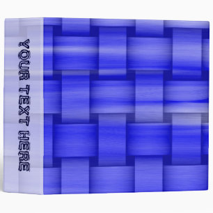 Classeur conception graphique rétro rayures bleues