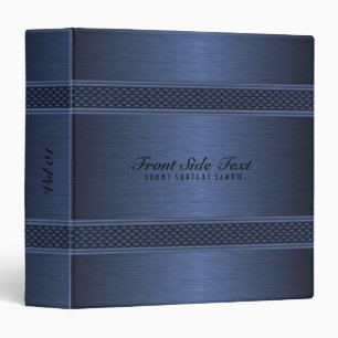 Classeur Conception monochromatique bleu foncé métallisé