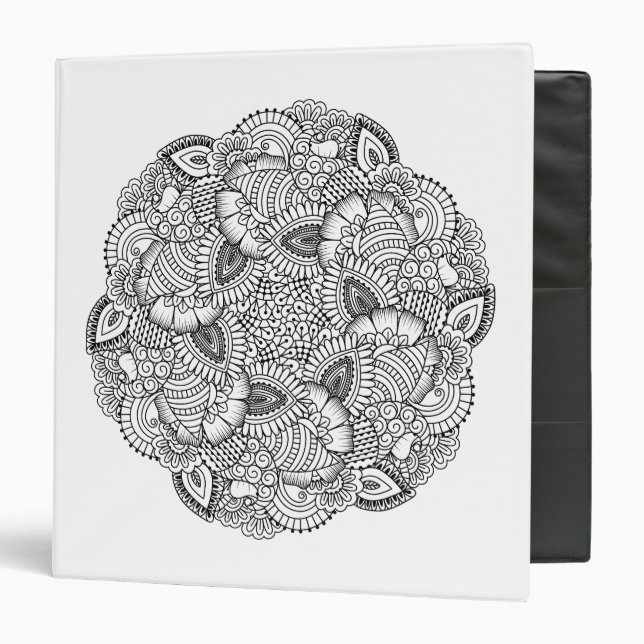 Classeur Conception ronde de griffonnage (Devant/Intérieur)