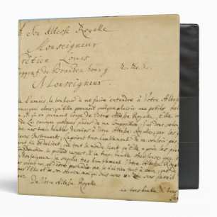 Classeur Concerts de Brandenburger de dévouement manuscrit