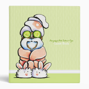 Classeur Concombre de Shih Tzu de livre d'invité de spa de