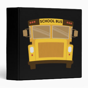 Classeur Conducteur d'autobus scolaire Funny Kids School Bu