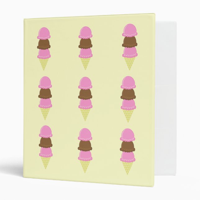 Classeur Cônes de glace (Devant/intérieur)