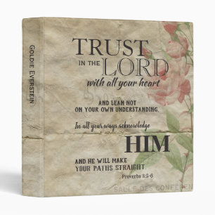 Classeur Confiance de papier vintage de roses dans le