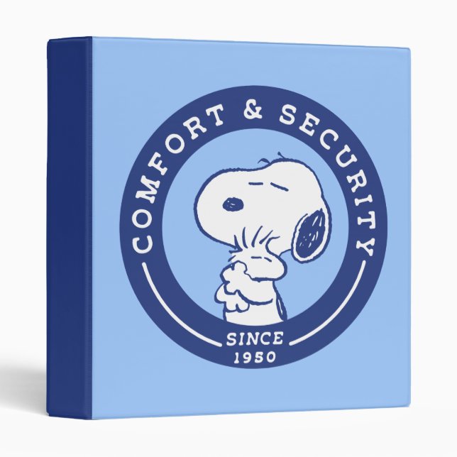 Classeur Confort et sécurité | Snoopy & Woodstock Hug (Devant/Côté)