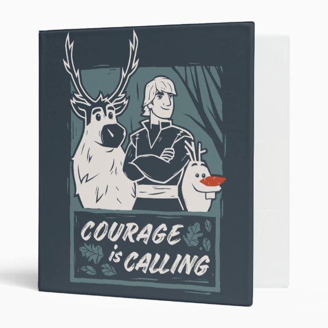 Classeur Congelé 2 : Sven, Kristoff, & Olaf | Courage (Devant/intérieur)