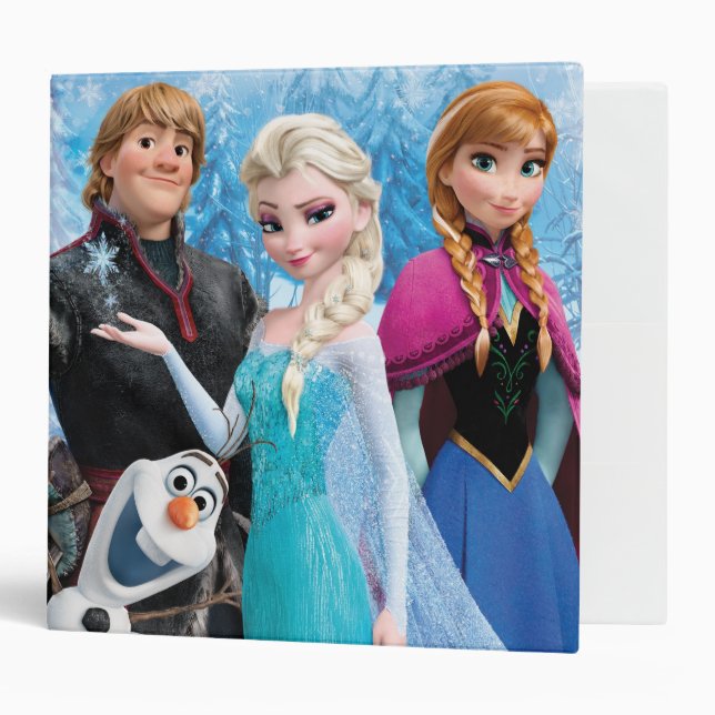 Classeur Congelé | Anna, Elsa, Kristoff et Olaf (Devant/intérieur)