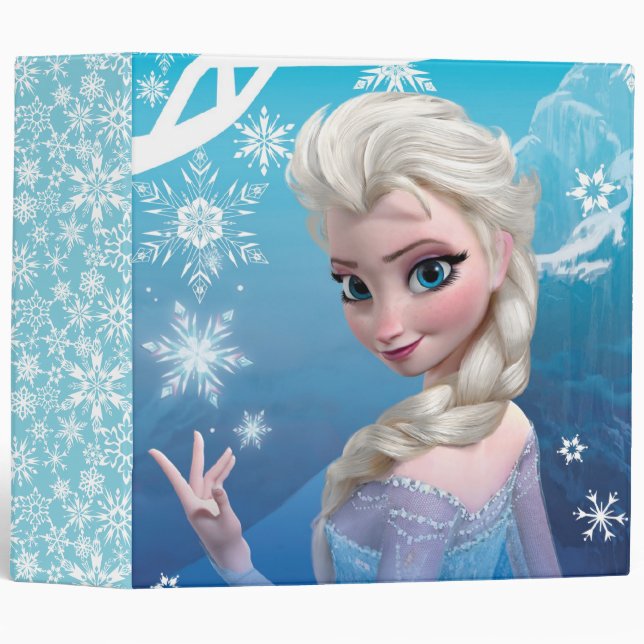 Classeur Congelé | Elsa au-dessus du sourire des épaules (Devant/Côté)