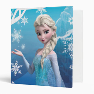 Classeur congelé  Elsa au-dessus du sourire des épaules
