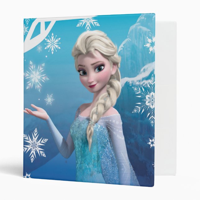 Classeur Congelé | Elsa au-dessus du sourire des épaules (Devant/intérieur)