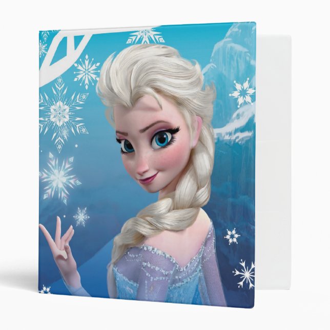 Classeur Congelé | Elsa au-dessus du sourire des épaules (Devant/intérieur)