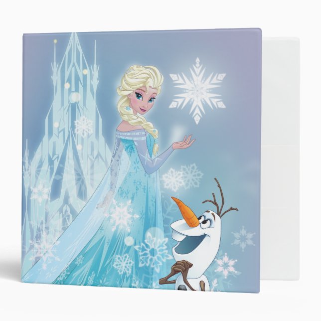 Classeur Congelé | Elsa et Olaf - Icy Glow (Devant/intérieur)