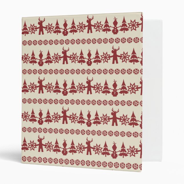 Classeur Congelé | Motif des voeux d'hiver (Devant/intérieur)