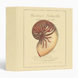 Classeur Conque rouge vintage Shell