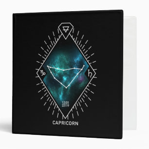 Classeur Constellation de Capricorne et symbole de zodiaque