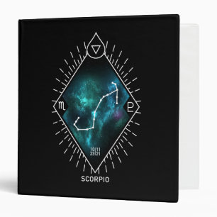 Classeur Constellation de Scorpion et symbole de zodiaque