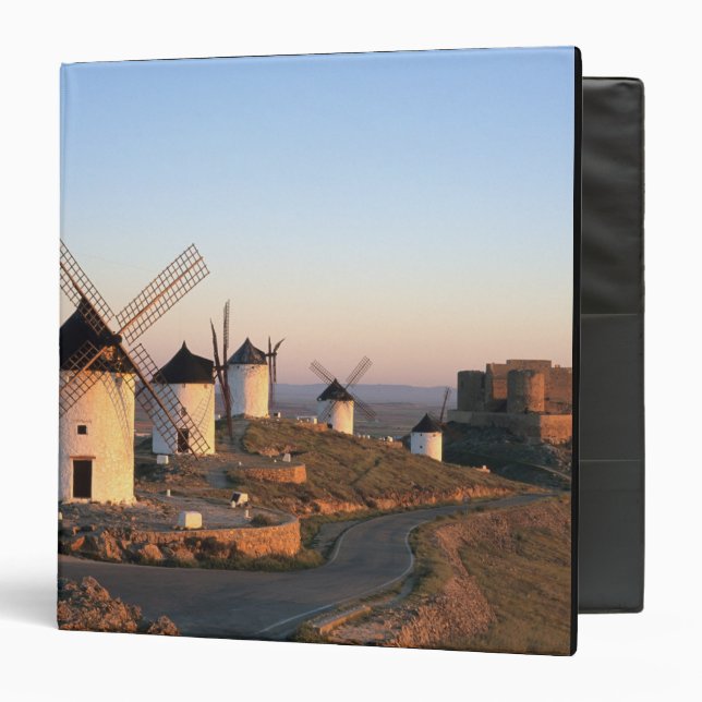 Classeur Consuegra, La Mancha, Espagne, moulins à vent (Devant/Intérieur)