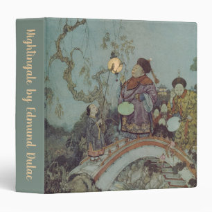 Classeur Conte de fées vintage, Rossignol par Edmund Dulac