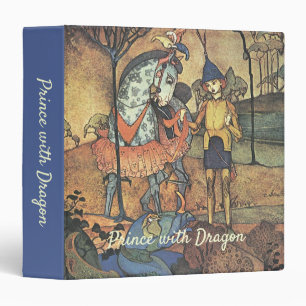 Classeur Conte de fées vintage, un brave chevalier et drago