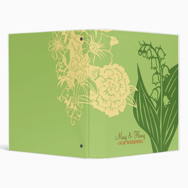 Classeur Contempo Floral (Concombre / Crème) (Arrière-plan)
