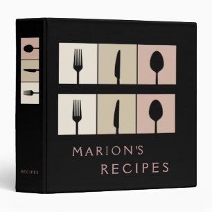 Classeur contemporain moderne de livre de recette