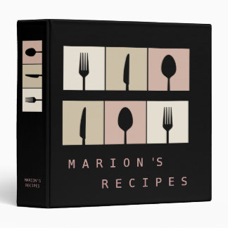 Classeur contemporain moderne de livre de recette