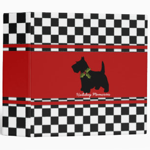 Classeur Contrôles de Noël de chien de Scottie