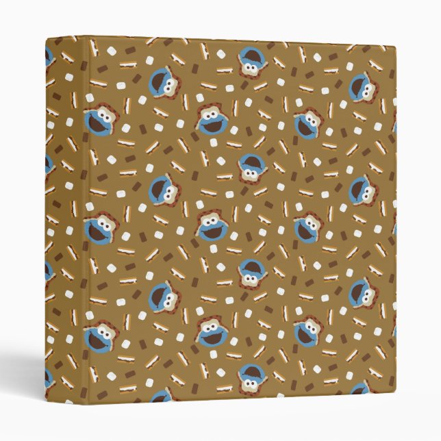 Classeur Cookie Monster S'mores Motif (Devant/Côté)